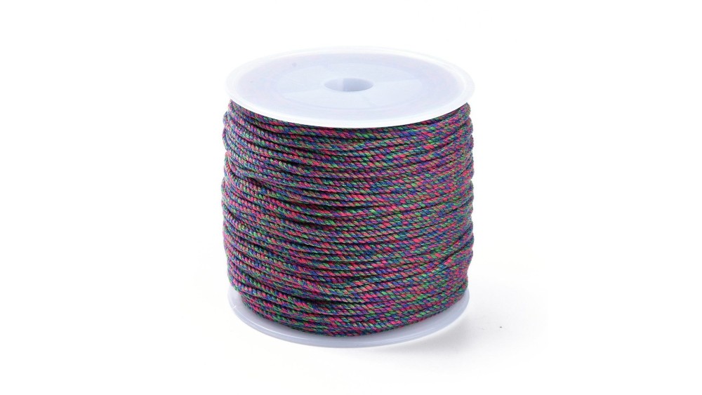 Cordon en coton 1.2mm bleu