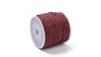 cordon tressé violet