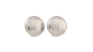 copy of Puces d'oreille rondes en acier inoxydable plaqué or 18k