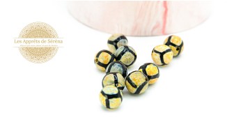 copy of Perles à facettes 10mm agate naturelle teintée bleue