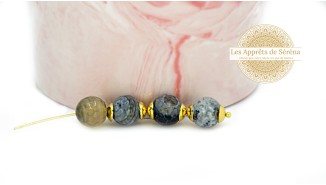 agate de feu noire 10mm