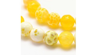 perle agate jaune