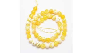perle 8mm agate jaune