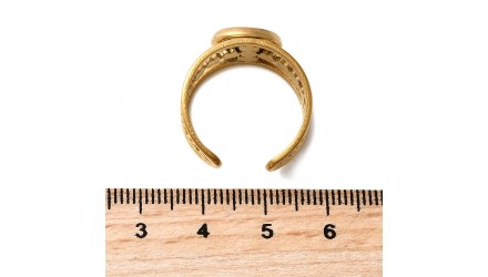 bague acier fleur