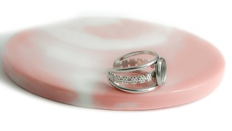 copy of Support bague serpent en acier inoxydable doré plaqué 18K