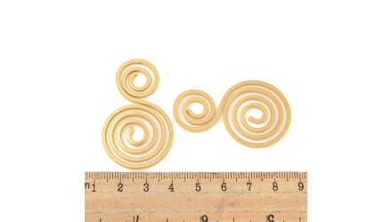 pendentif spirale acier