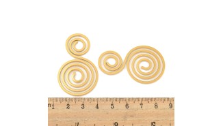 pendentif spirale acier