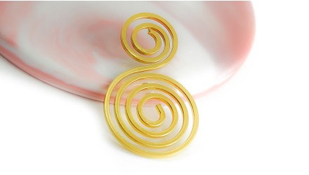 pendentif spirale acier