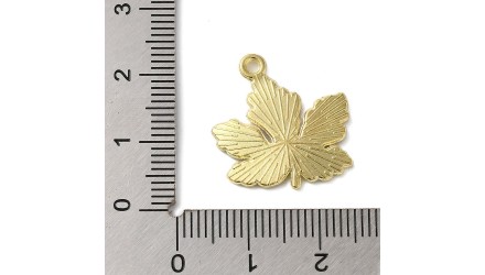 copy of Pendentif feuille d'érable rouge en zamak émaillé