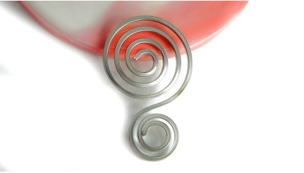 spirale acier argent