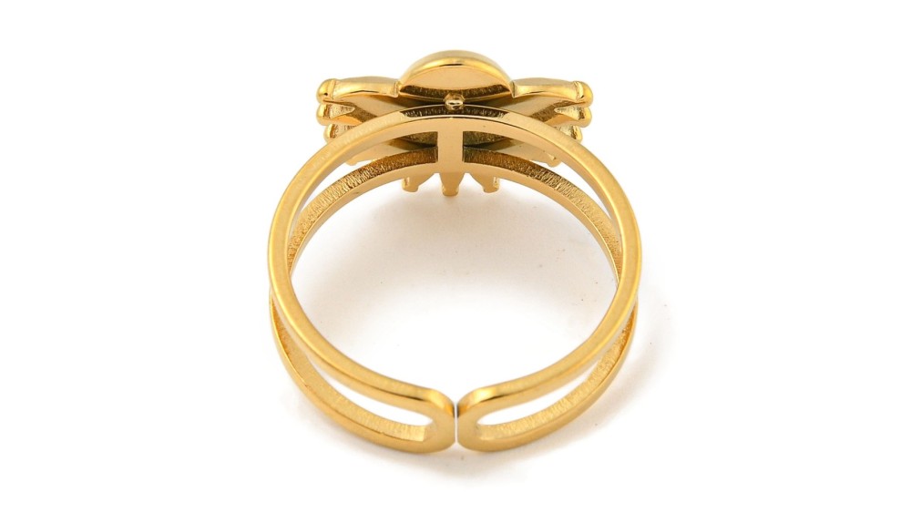 bague plateau acier