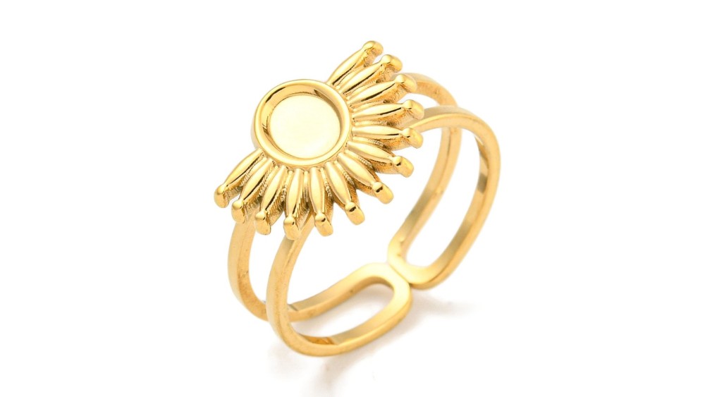 bague plateau or