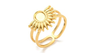 copy of Support bague serpent en acier inoxydable doré plaqué 18K