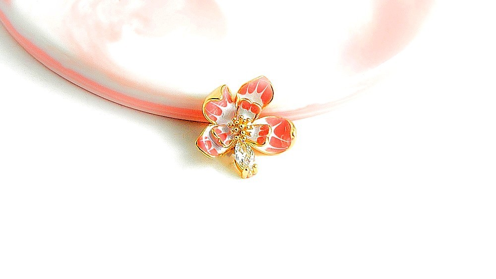 pendentif orchidée