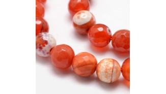copy of Perles à facettes 10mm agate naturelle teintée bleue