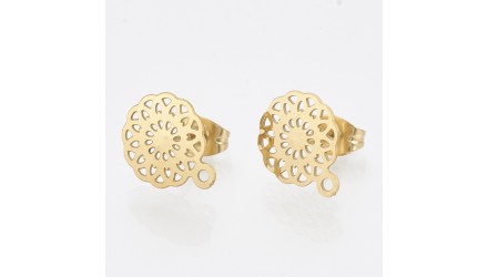 copy of Puces d'oreille en acétate violette x paire