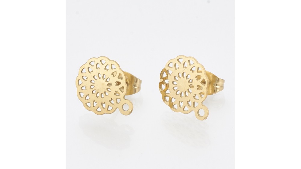 copy of Puces d'oreille en acétate violette x paire