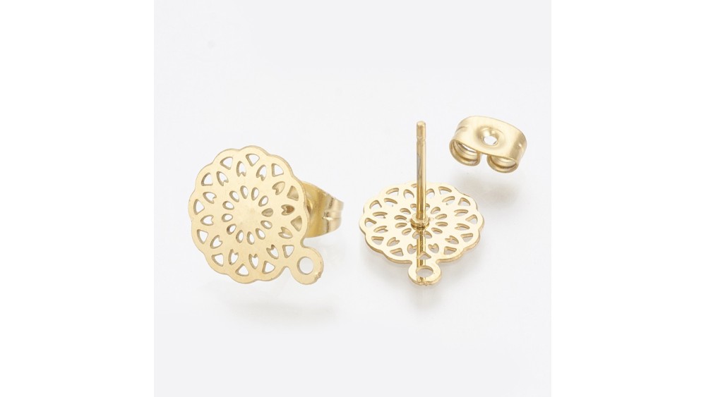 copy of Puces d'oreille en acétate violette x paire