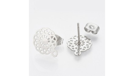 copy of Puces d'oreille en acétate violette x paire