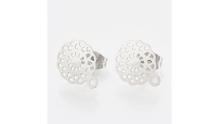 copy of Puces d'oreille en acétate violette x paire