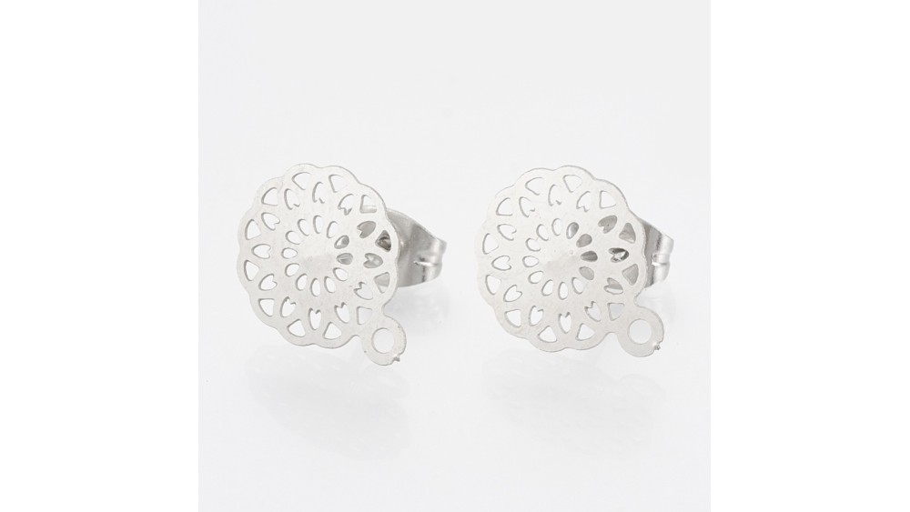 copy of Puces d'oreille en acétate violette x paire