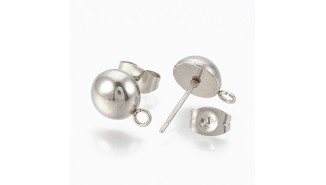 copy of Puces d'oreille en acétate violette x paire