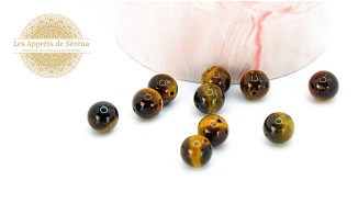 perle œil de tigre10mm