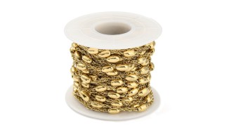 copy of Chaîne laiton plaqué or 18k maillon ovale 9.5x7.5mm