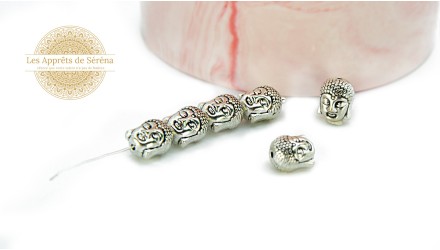 perles bouddha argent
