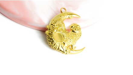 pendentif chouette acier