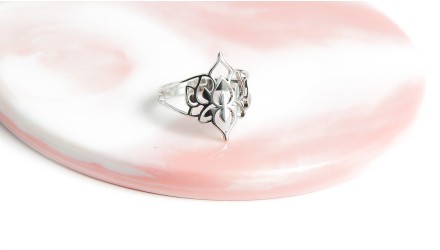 copy of Bague lotus en acier inoxydable couleur or