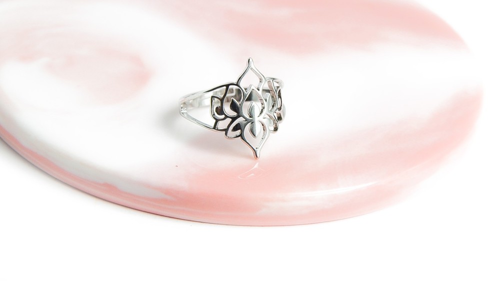 copy of Bague lotus en acier inoxydable couleur or