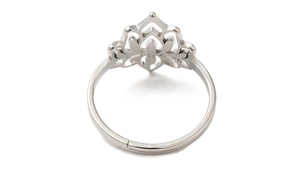 copy of Bague lotus en acier inoxydable couleur or