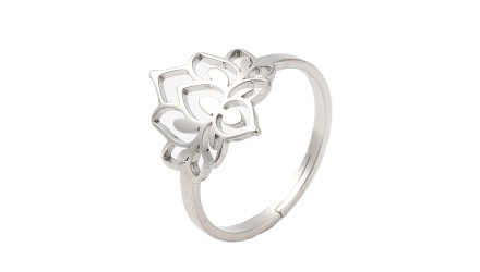copy of Bague lotus en acier inoxydable couleur or