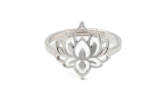 copy of Bague lotus en acier inoxydable couleur or