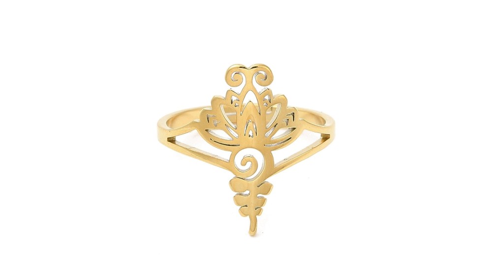 bague unalome acier