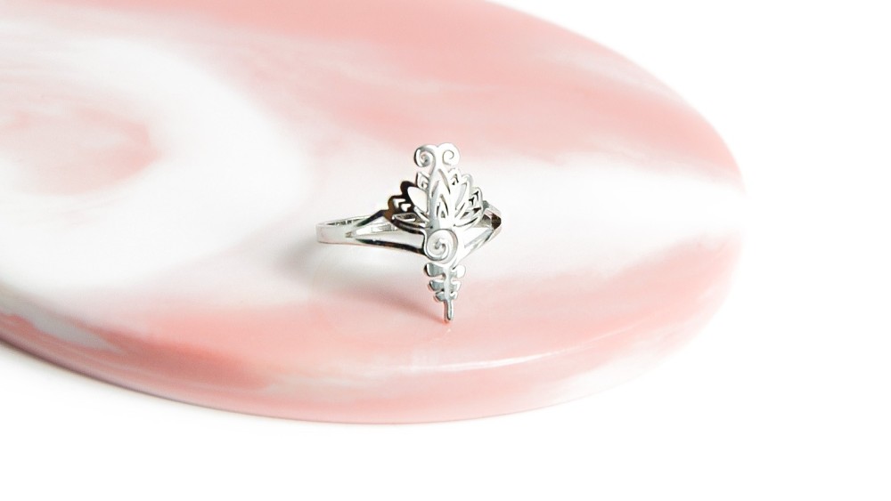 copy of Bague lotus en acier inoxydable couleur or