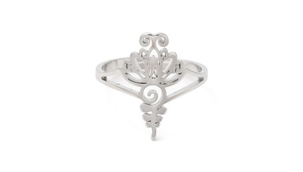 copy of Bague lotus en acier inoxydable couleur or