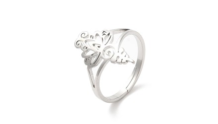 copy of Bague lotus en acier inoxydable couleur or