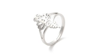 copy of Bague lotus en acier inoxydable couleur or