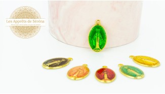 médaille saint vierge verte