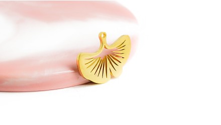 Pendentif feuille de ginkgo