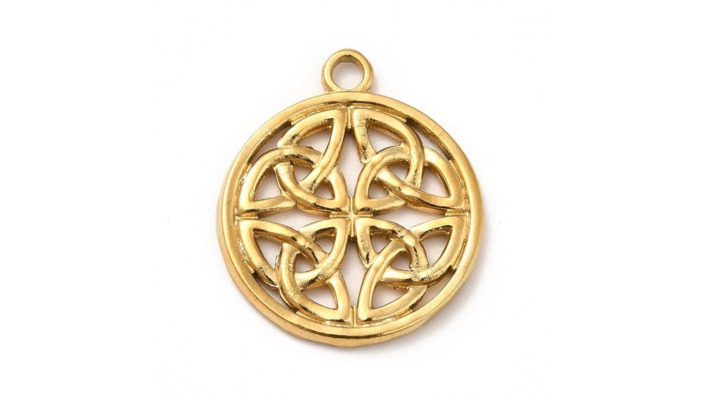 pendentif nœud celte acier