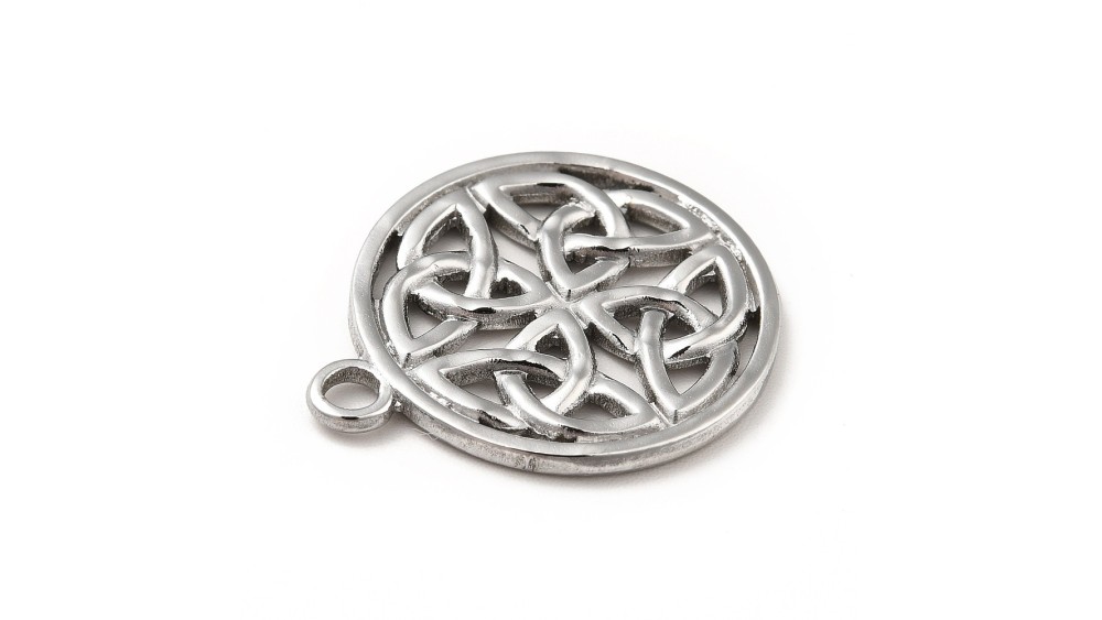copy of Pendentif nœud celte en acier inoxydable plaqué or 18k