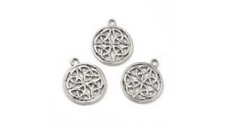 copy of Pendentif nœud celte en acier inoxydable plaqué or 18k