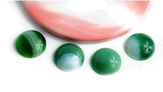 copy of Cabochon 12mm agate indienne naturelle