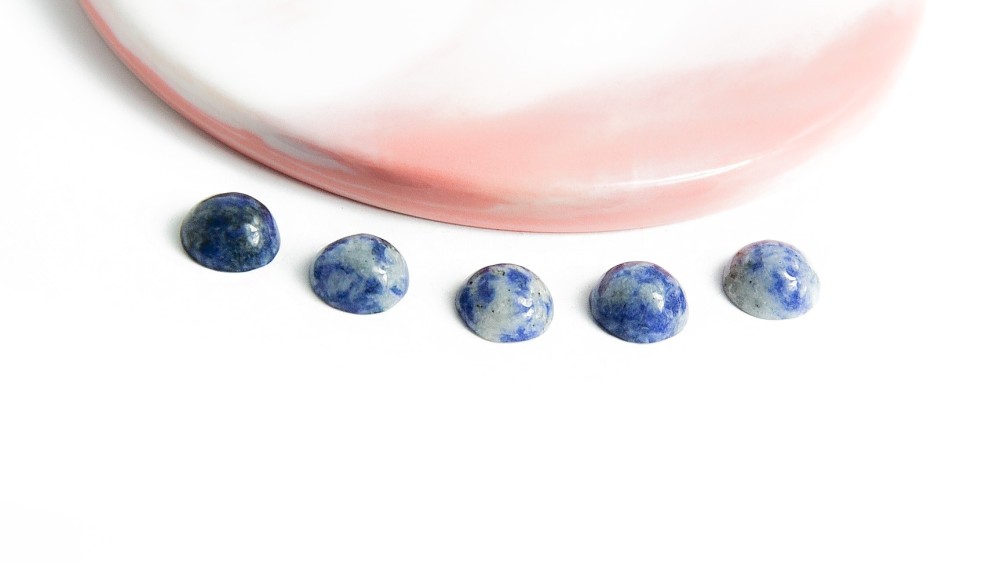 cabochon jaspe bleu naturelle