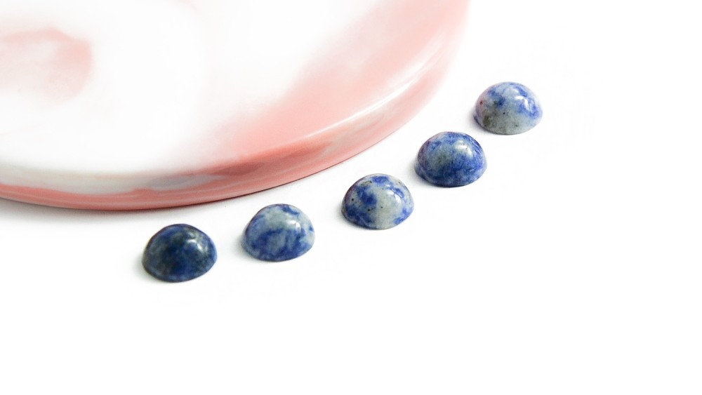 cabochon jaspe bleu