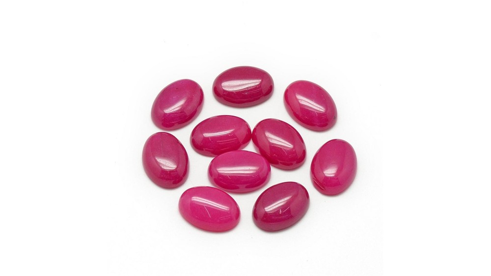 cabochon jade pivoine