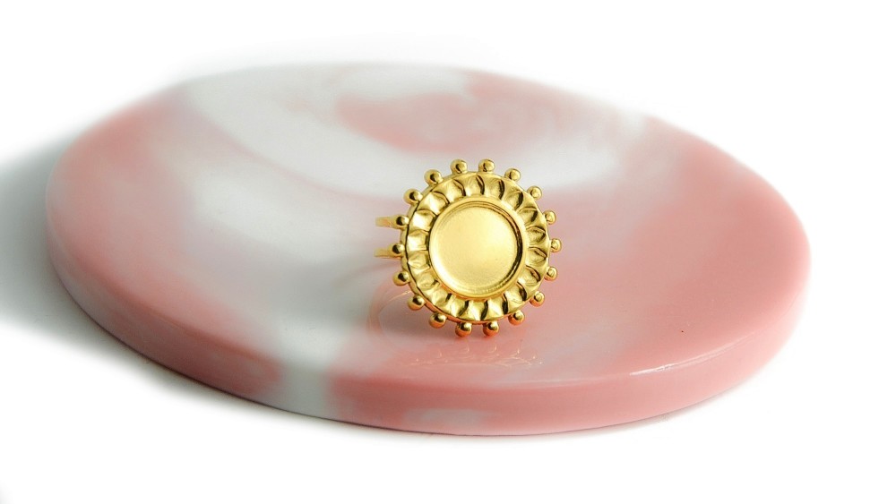 bague ronde 10mm or